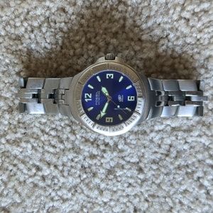 Men's Blue Fossil watch